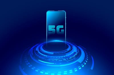 5G网络通信技术概念背景矢量素材(EPS)